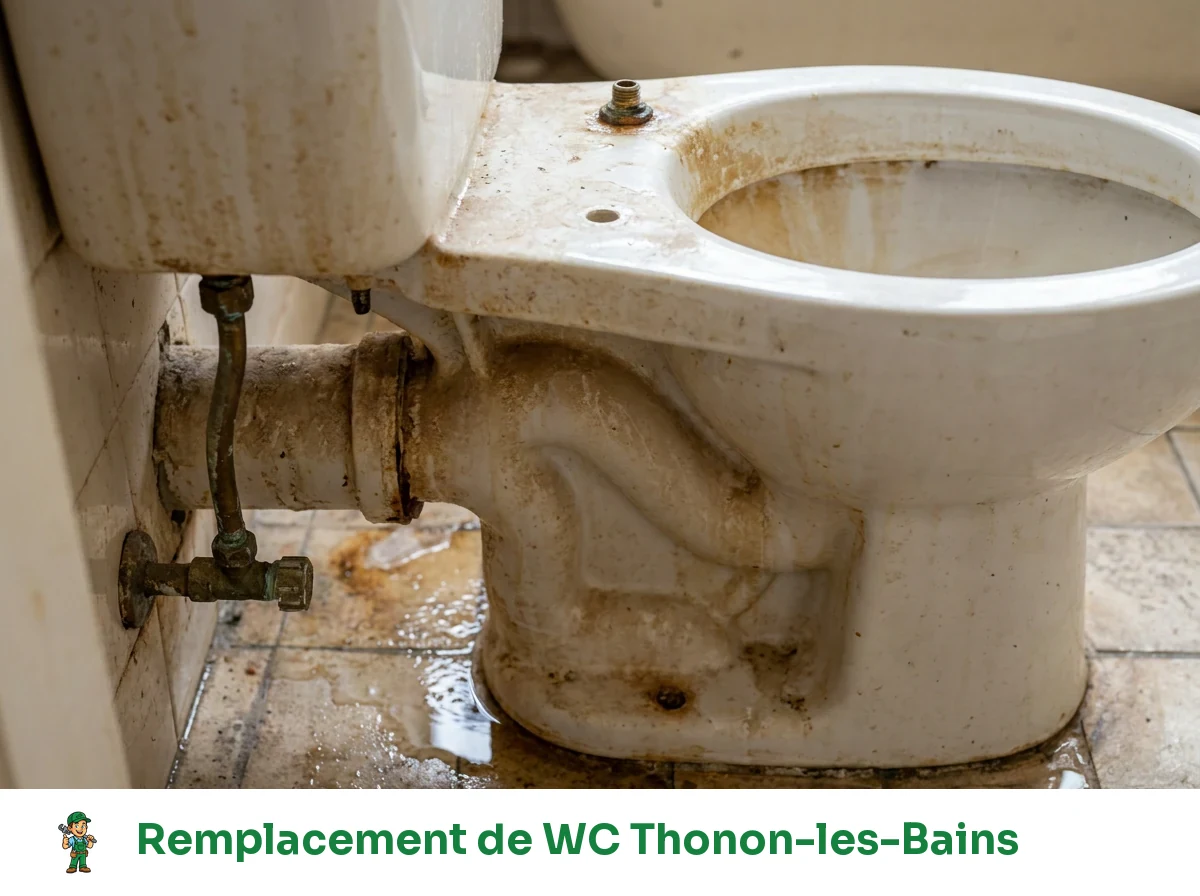 Remplacement de WC à Thonon-les-Bains