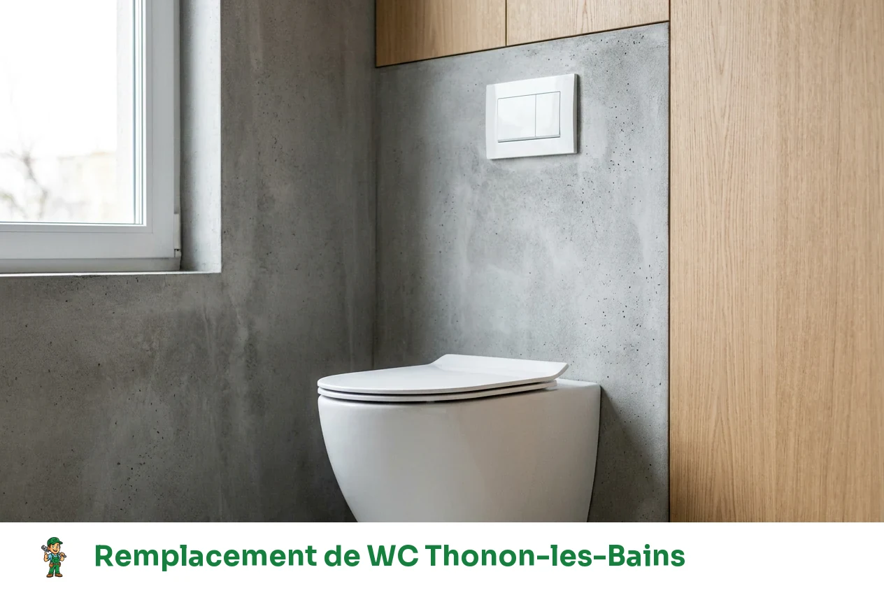 Remplacement de WC à Thonon-les-Bains