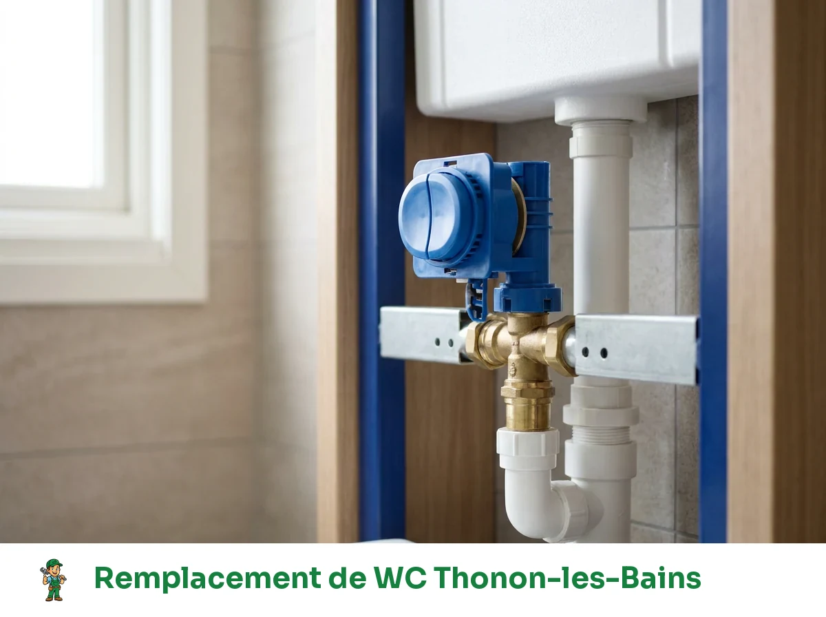 Remplacement de WC à Thonon-les-Bains